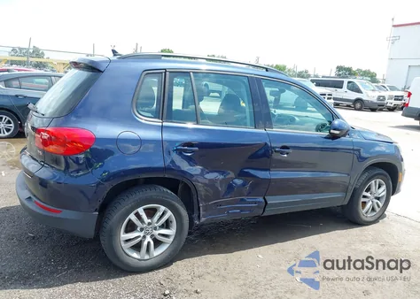 2016 Volkswagen Tiguan S из США, поврежденный, VIN WVGAV7AX7GW599475